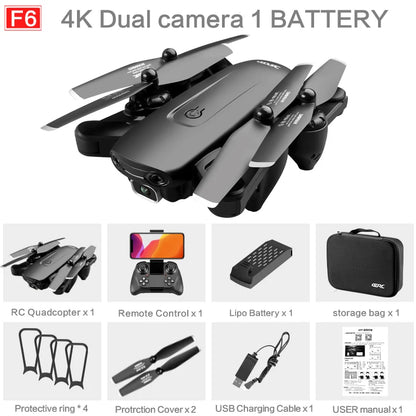MARKVENT F6 GPS Drone 4K Camera HD 