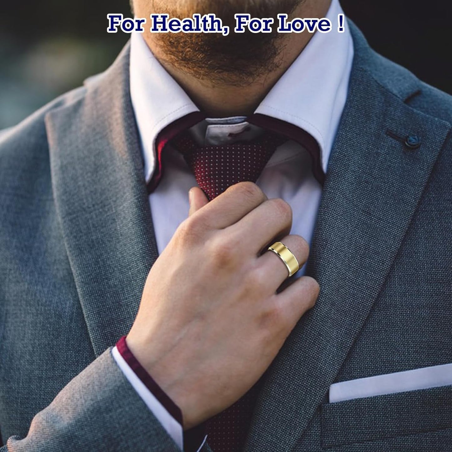 Light Gold Smart Ring Health Tracker - MARKVENT HEATH TRACKER