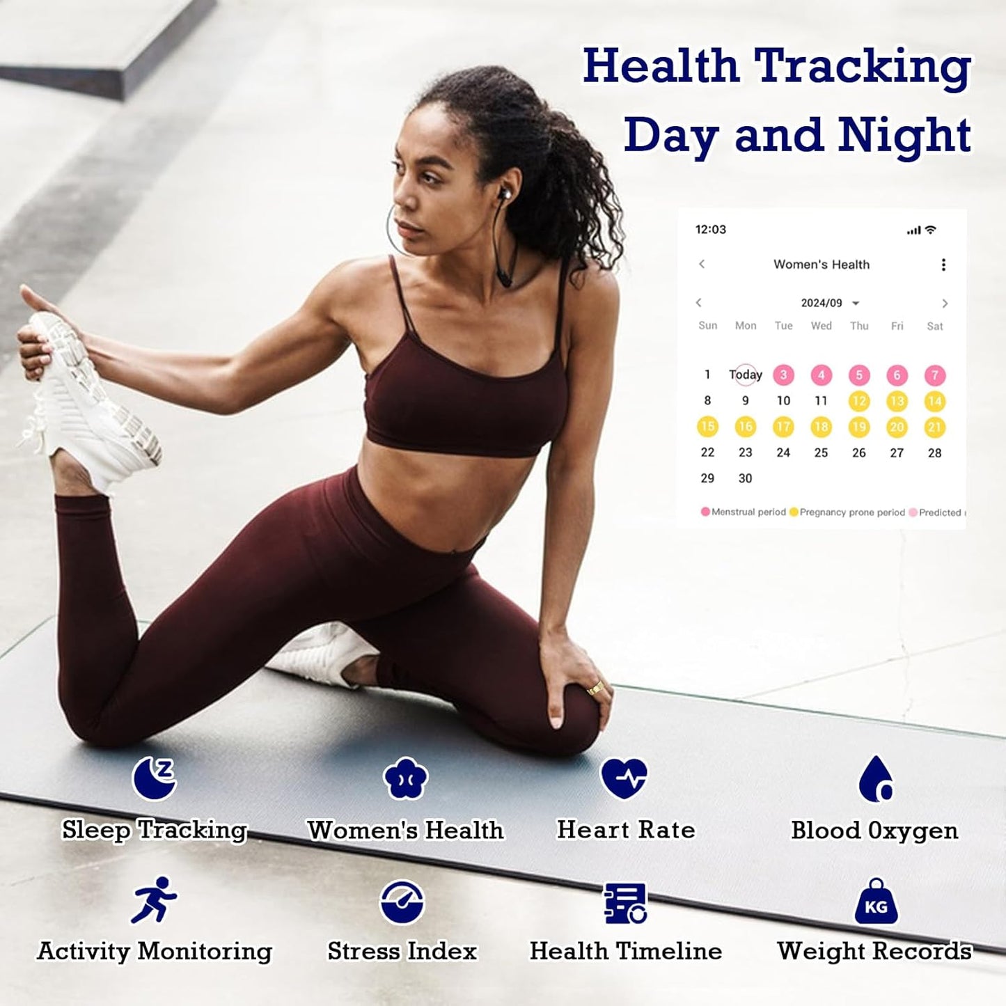 Light Gold Smart Ring Health Tracker - MARKVENT HEATH TRACKER