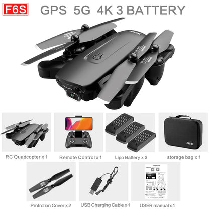 MARKVENT F6 GPS Drone 4K Camera HD 